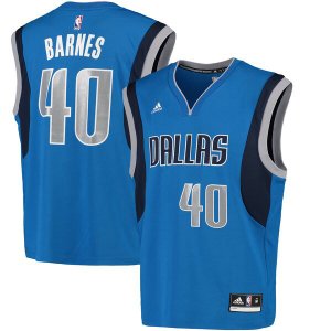 Camiseta Harrison Barnes 40 Dallas Mavericks adidas Replica Azul Hombre
